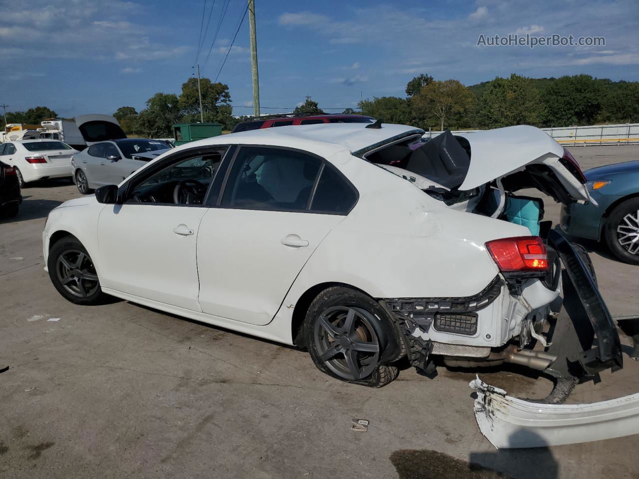 2015 Volkswagen Jetta Tdi White vin: 3VWLA7AJ2FM272921