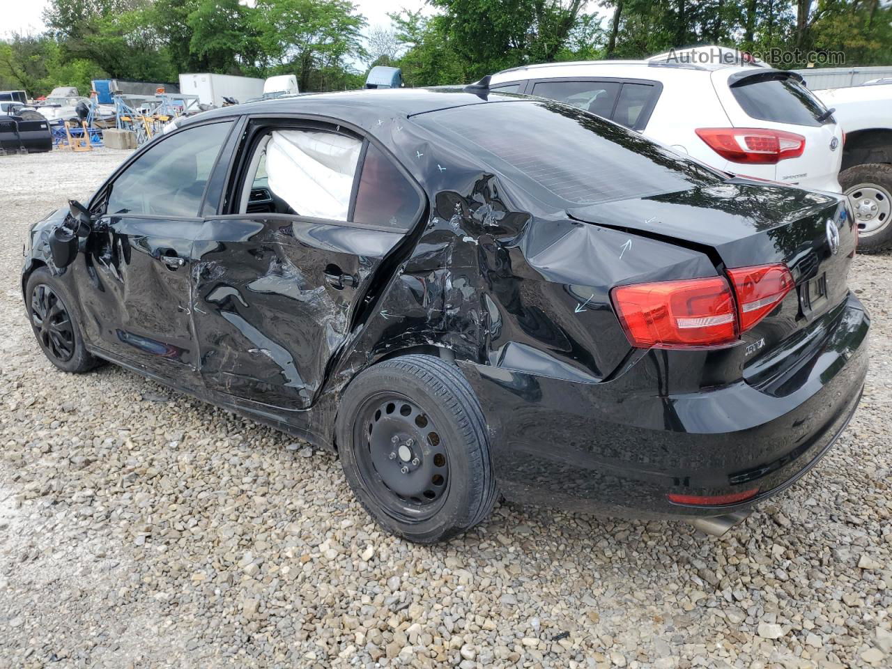 2015 Volkswagen Jetta Tdi Black vin: 3VWLA7AJ2FM299374