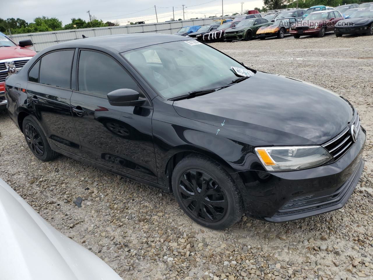 2015 Volkswagen Jetta Tdi Black vin: 3VWLA7AJ2FM299374