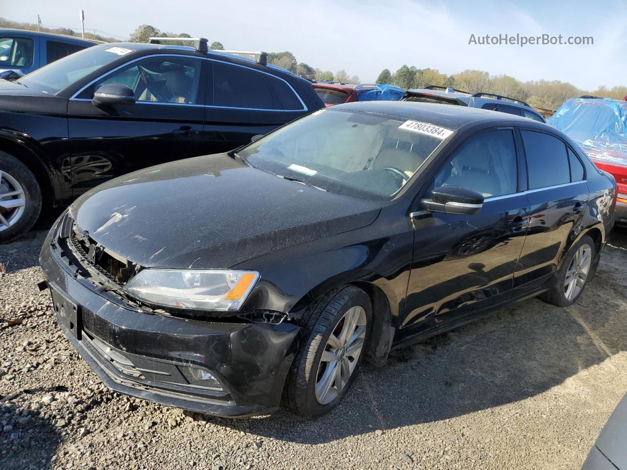 2015 Volkswagen Jetta Tdi Черный vin: 3VWLA7AJ2FM330042