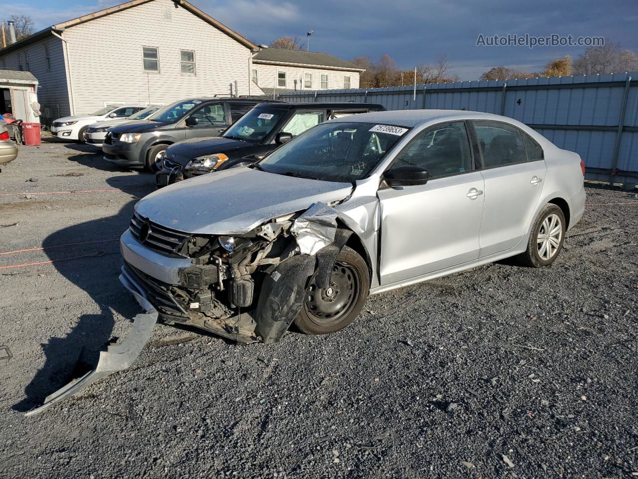 2015 Volkswagen Jetta Tdi Серебряный vin: 3VWLA7AJ2FM343504