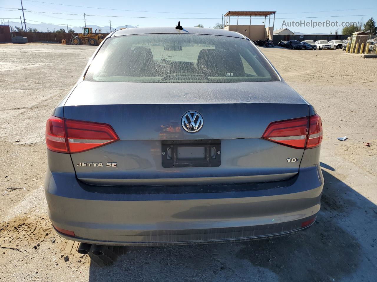 2015 Volkswagen Jetta Tdi Gray vin: 3VWLA7AJ2FM418346