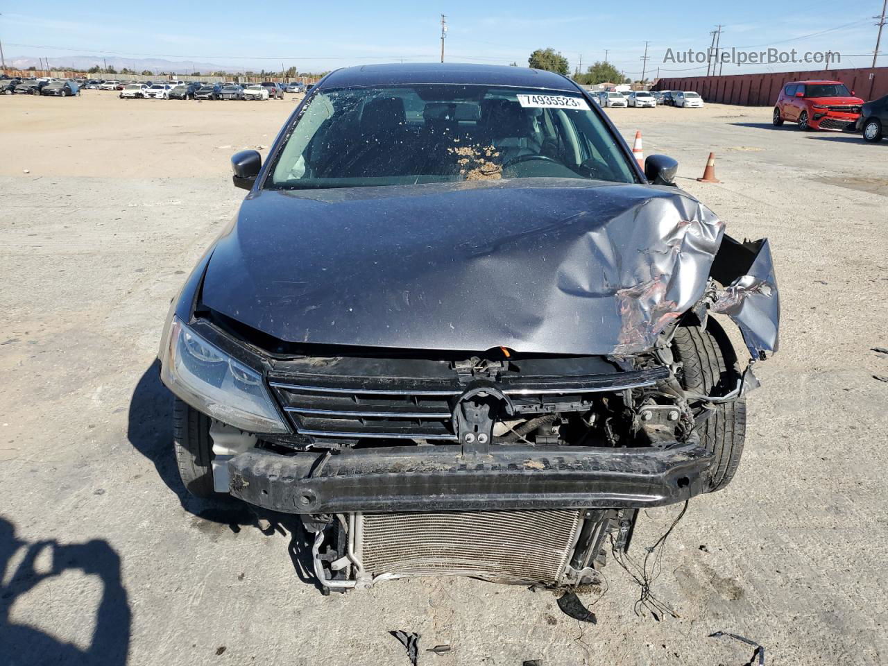 2015 Volkswagen Jetta Tdi Gray vin: 3VWLA7AJ2FM418346