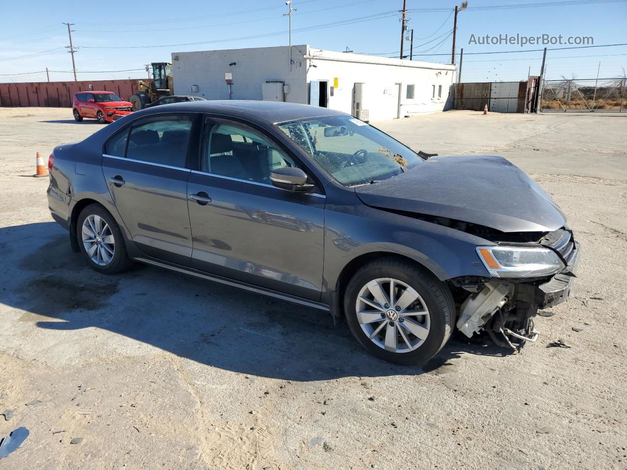 2015 Volkswagen Jetta Tdi Gray vin: 3VWLA7AJ2FM418346