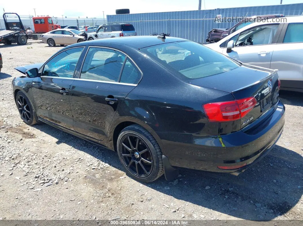 2015 Volkswagen Jetta 2.0l Tdi Sel Black vin: 3VWLA7AJ3FM203316