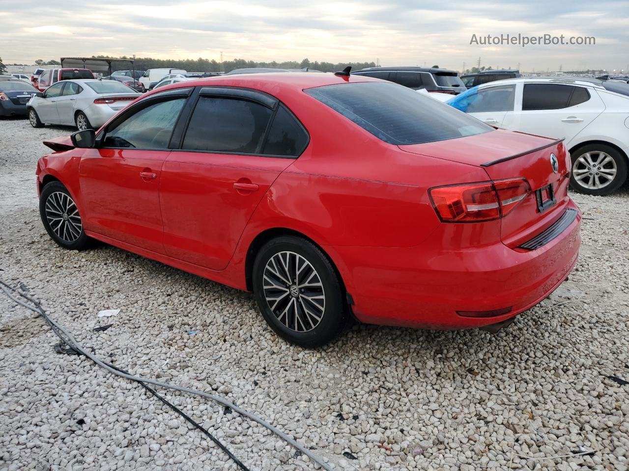 2015 Volkswagen Jetta Tdi Красный vin: 3VWLA7AJ3FM233500