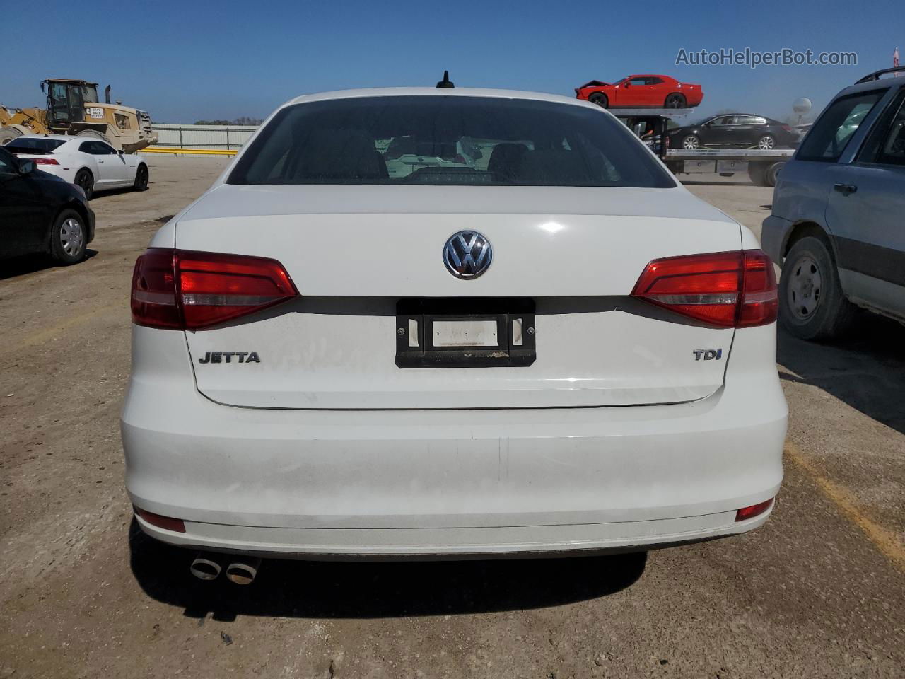 2015 Volkswagen Jetta Tdi White vin: 3VWLA7AJ3FM234646