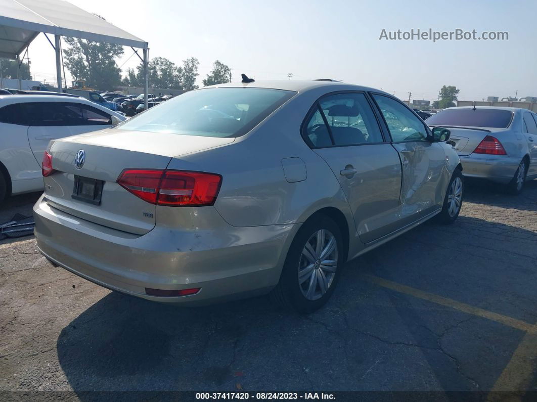 2015 Volkswagen Jetta Sedan 2.0l Tdi S Beige vin: 3VWLA7AJ3FM277769