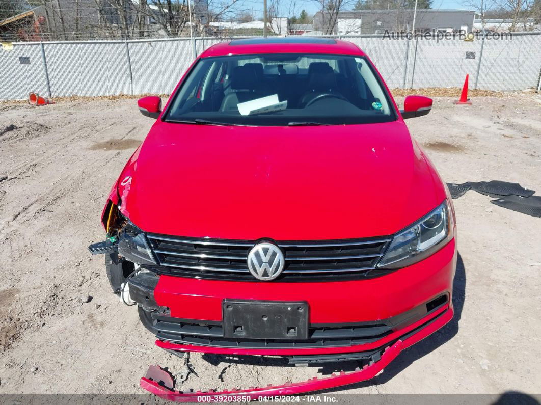 2015 Volkswagen Jetta 2.0l Tdi Sel Red vin: 3VWLA7AJ3FM282518