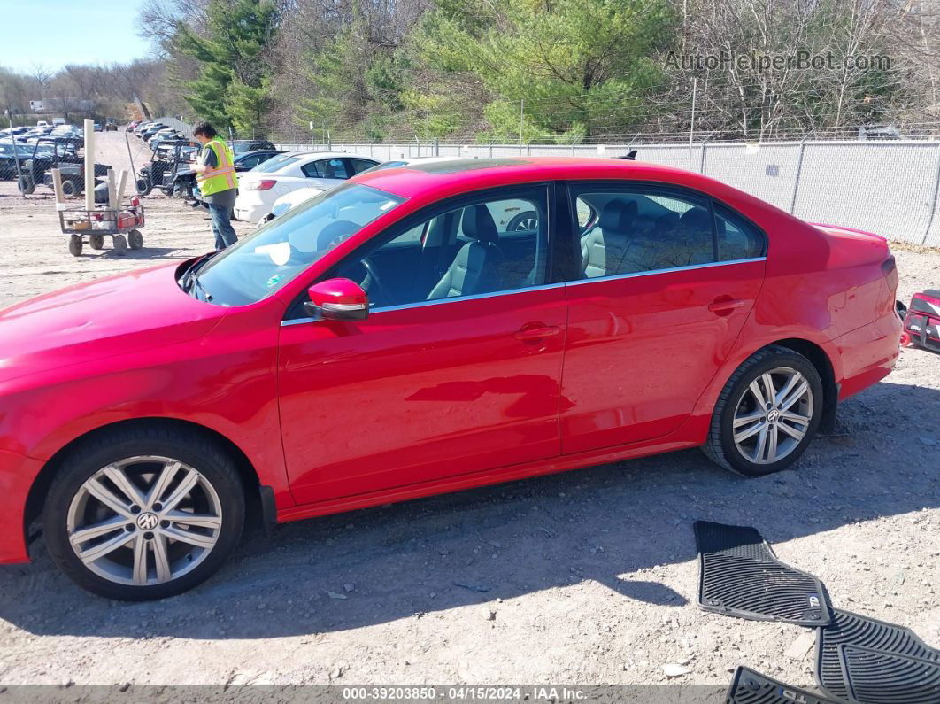 2015 Volkswagen Jetta 2.0l Tdi Sel Red vin: 3VWLA7AJ3FM282518