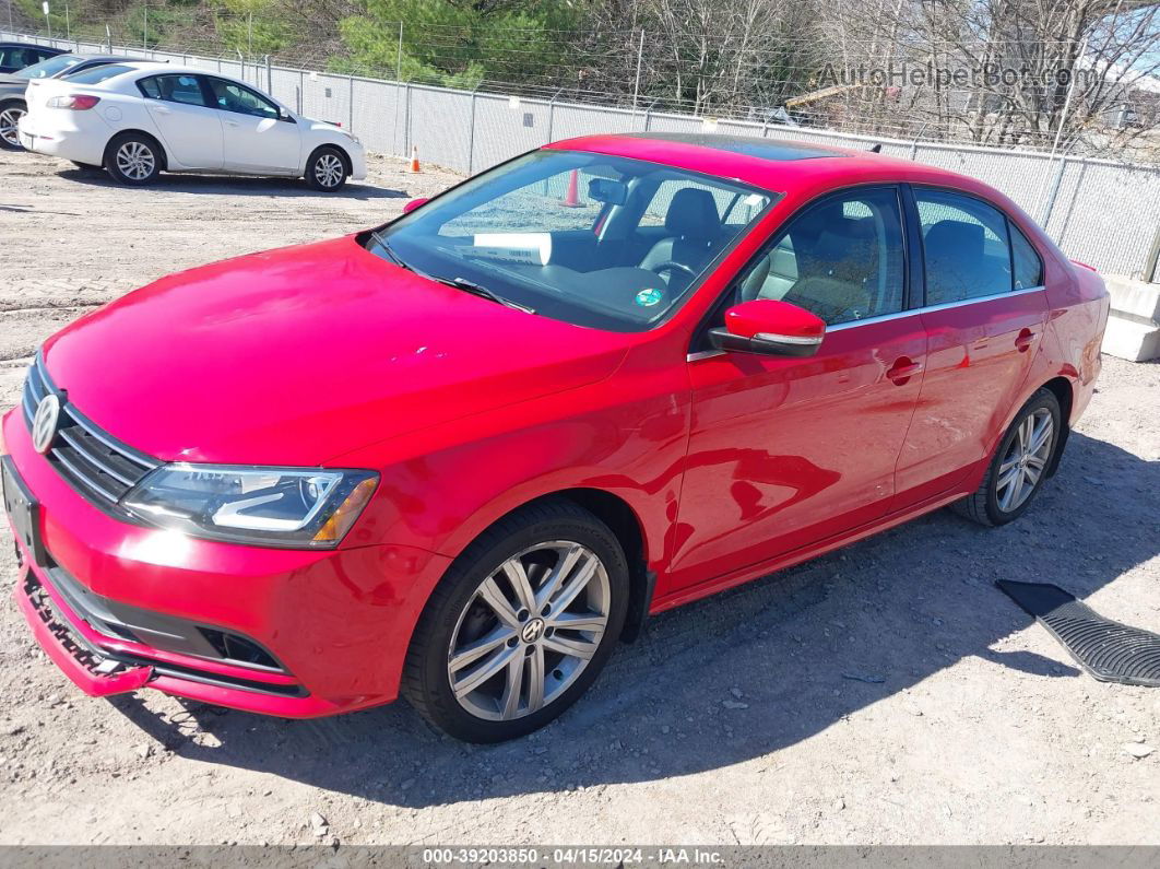 2015 Volkswagen Jetta 2.0l Tdi Sel Red vin: 3VWLA7AJ3FM282518