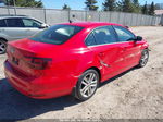 2015 Volkswagen Jetta 2.0l Tdi Sel Red vin: 3VWLA7AJ3FM282518