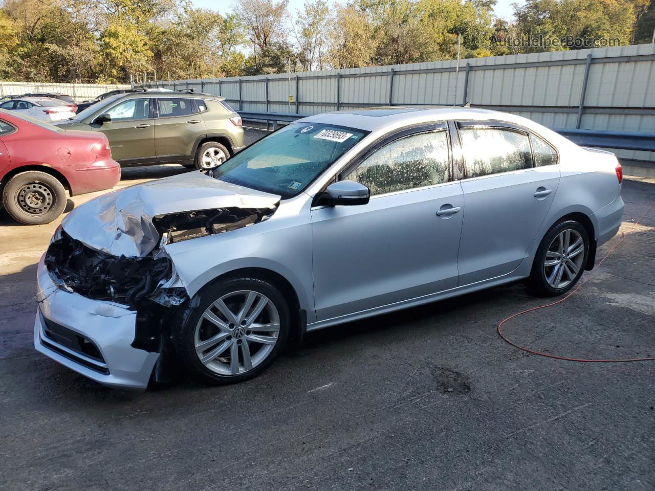 2015 Volkswagen Jetta Tdi Silver vin: 3VWLA7AJ4FM228483