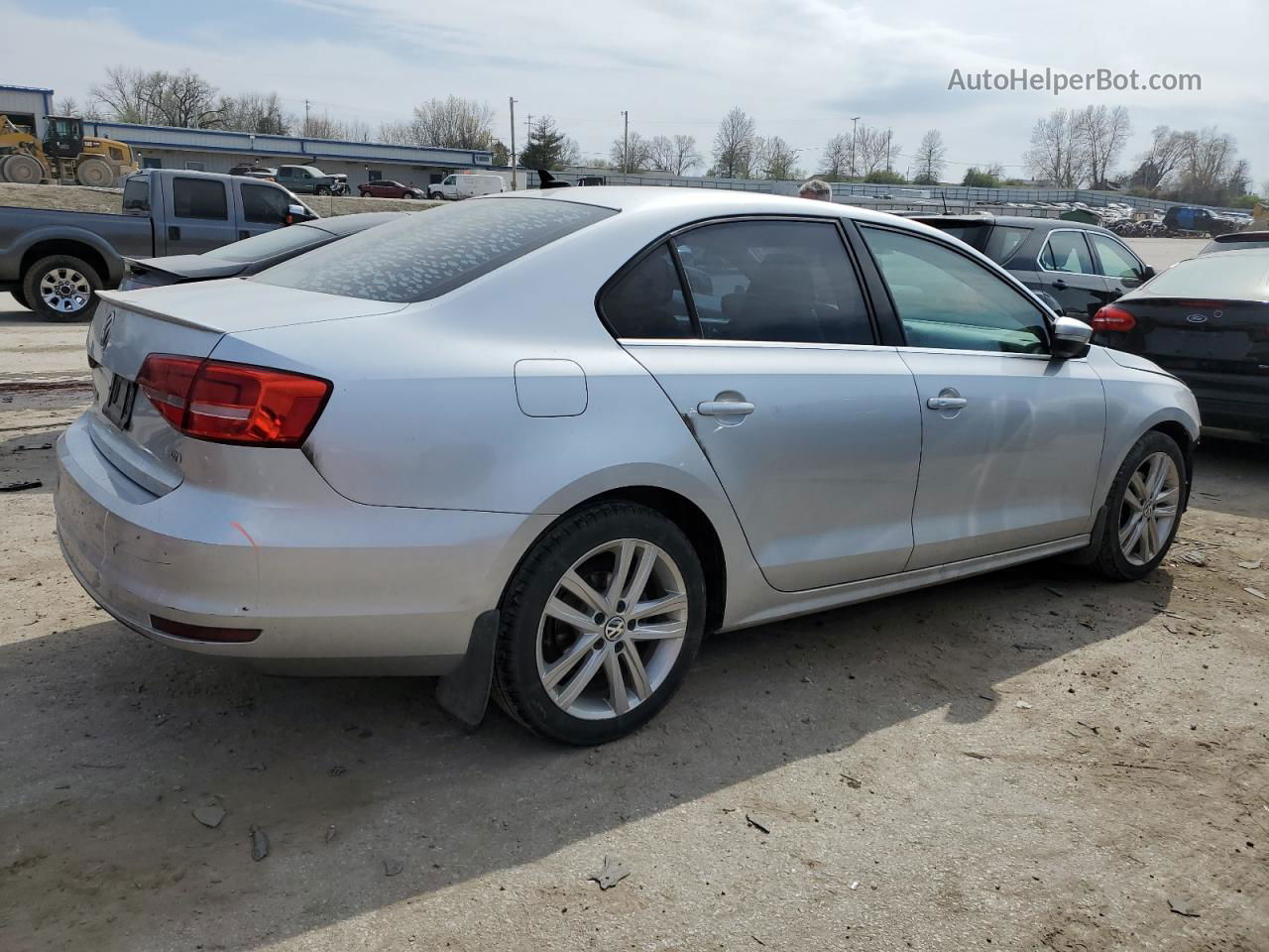 2015 Volkswagen Jetta Tdi Silver vin: 3VWLA7AJ4FM265887