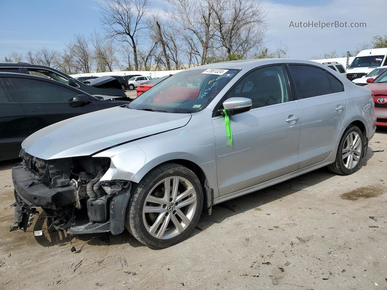 2015 Volkswagen Jetta Tdi Silver vin: 3VWLA7AJ4FM265887