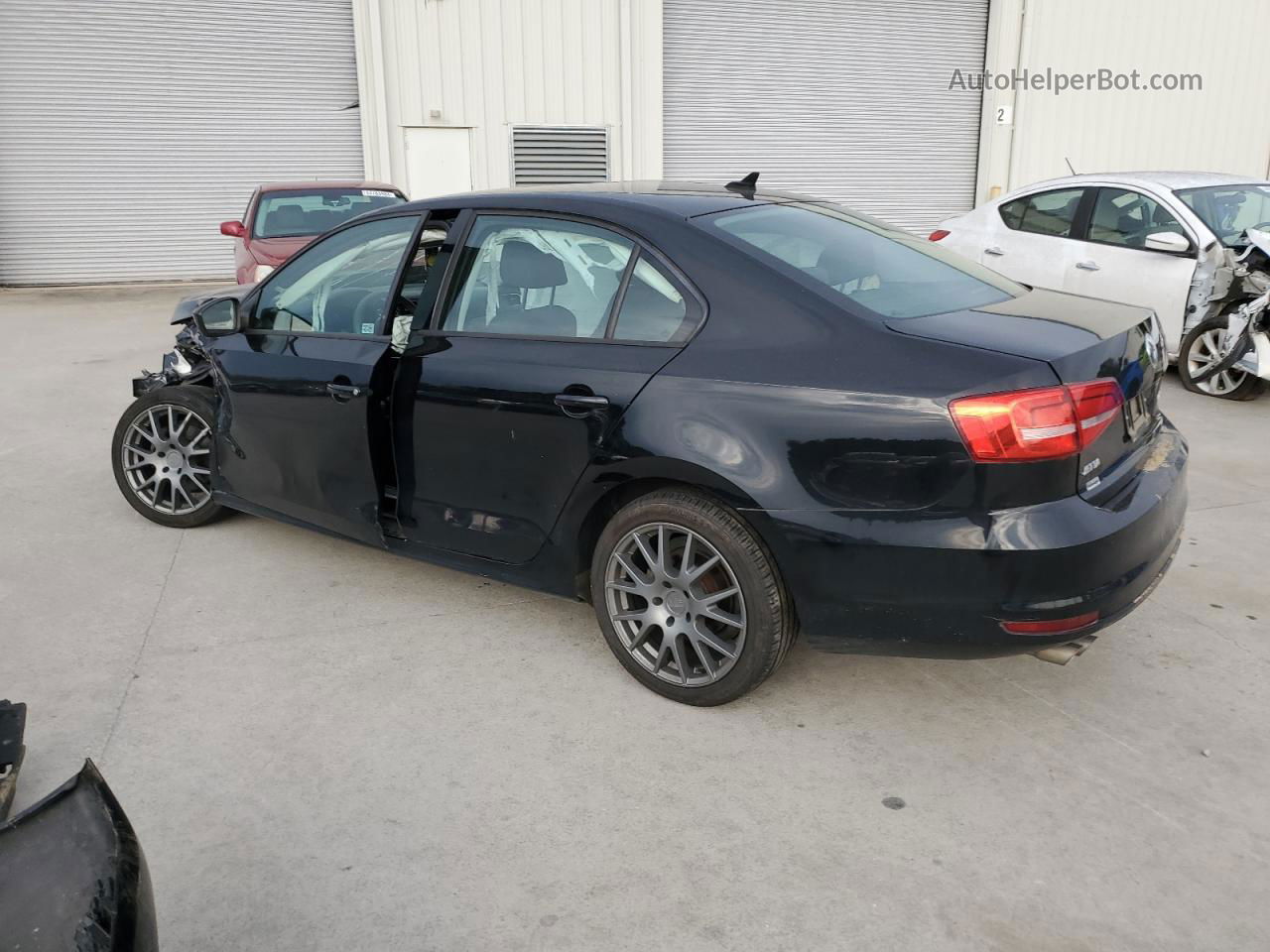 2015 Volkswagen Jetta Tdi Black vin: 3VWLA7AJ4FM273892