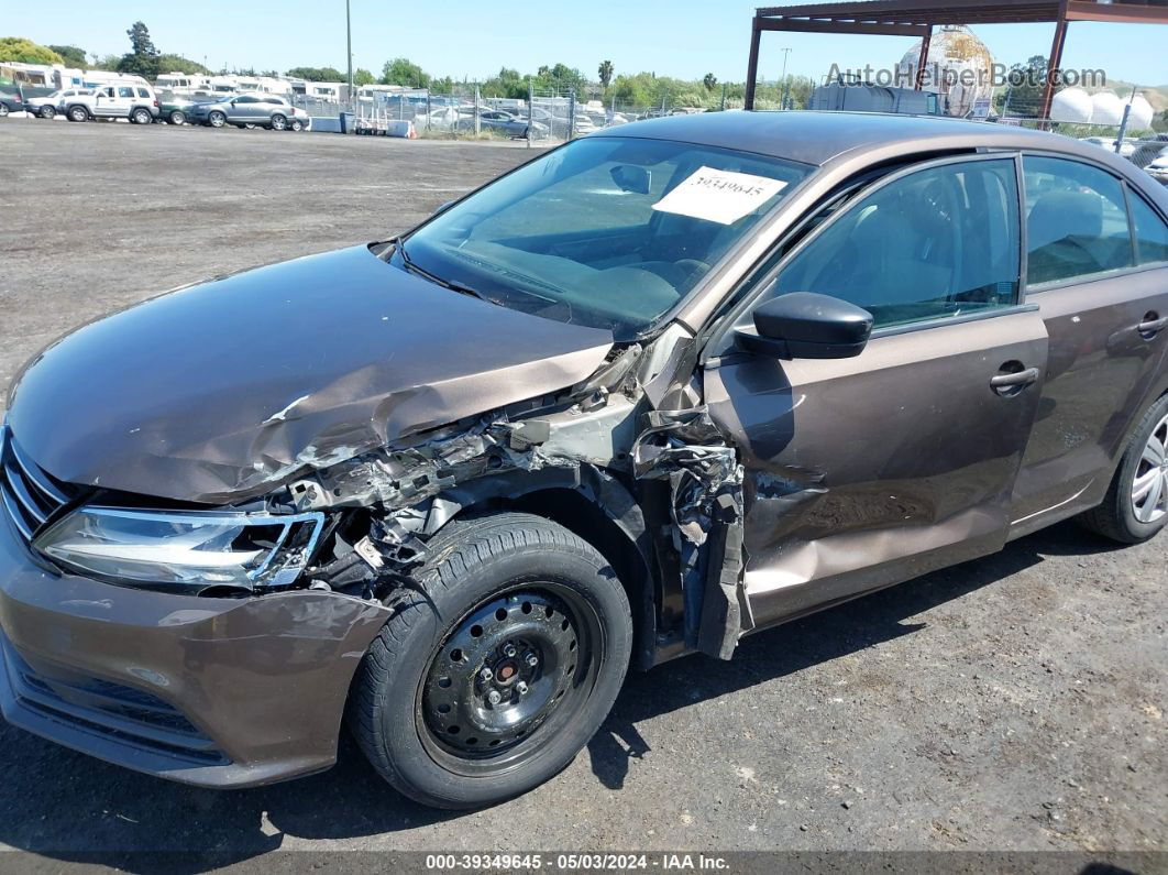 2015 Volkswagen Jetta 2.0l Tdi S Brown vin: 3VWLA7AJ4FM281121