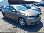 2015 Volkswagen Jetta 2.0l Tdi S Brown vin: 3VWLA7AJ4FM281121