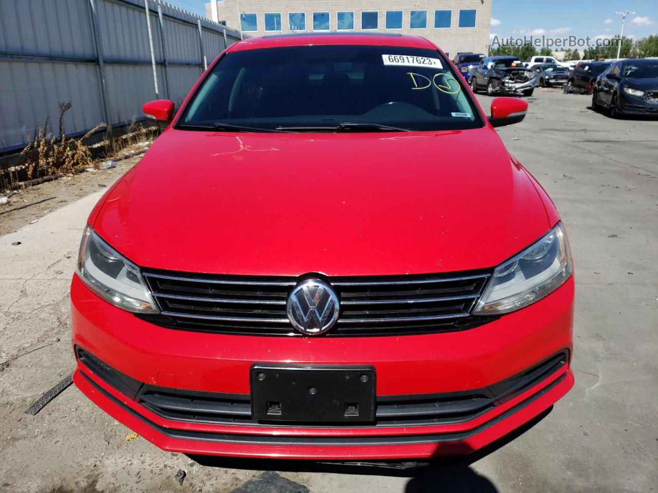 2015 Volkswagen Jetta Tdi Красный vin: 3VWLA7AJ4FM326607