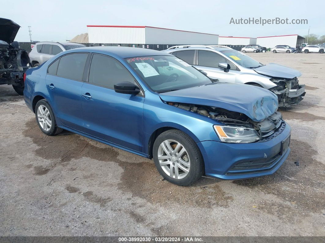 2015 Volkswagen Jetta 2.0l Tdi S Blue vin: 3VWLA7AJ5FM264103