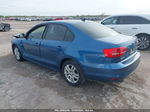 2015 Volkswagen Jetta 2.0l Tdi S Blue vin: 3VWLA7AJ5FM264103