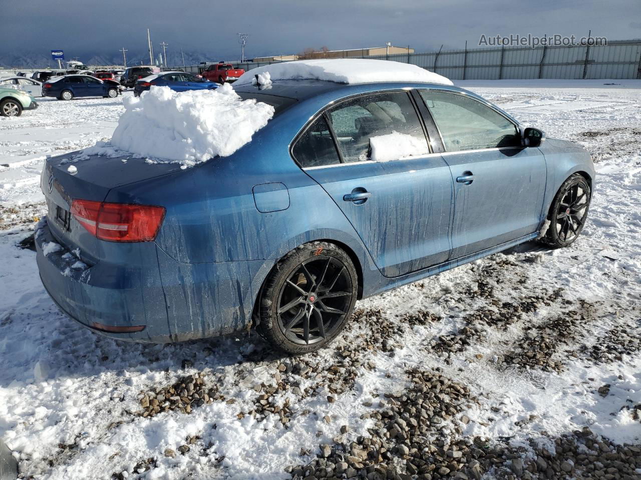 2015 Volkswagen Jetta Tdi Blue vin: 3VWLA7AJ5FM323473