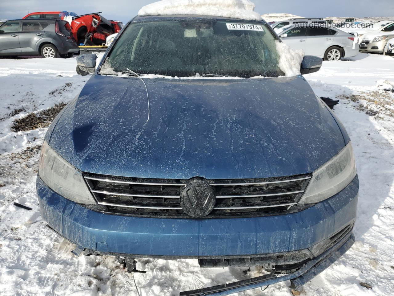 2015 Volkswagen Jetta Tdi Blue vin: 3VWLA7AJ5FM323473