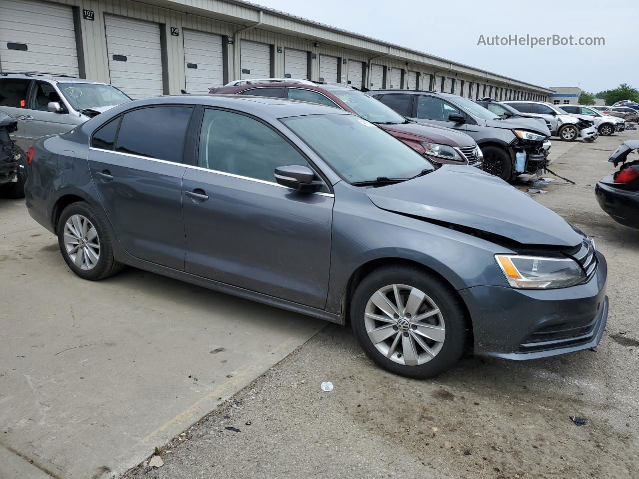 2015 Volkswagen Jetta Tdi Серый vin: 3VWLA7AJ6FM271786