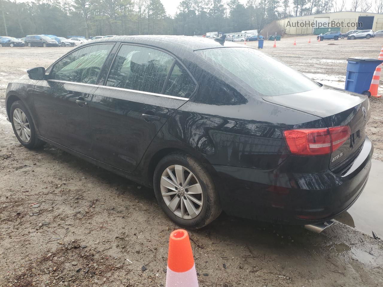 2015 Volkswagen Jetta Tdi Black vin: 3VWLA7AJ6FM341948