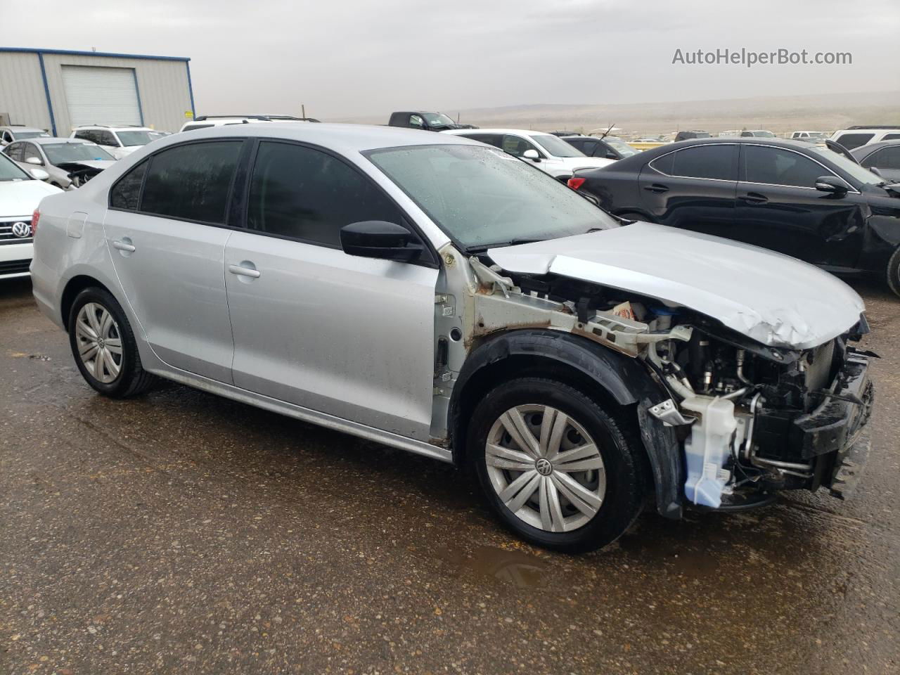 2015 Volkswagen Jetta Tdi Silver vin: 3VWLA7AJ6FM422920