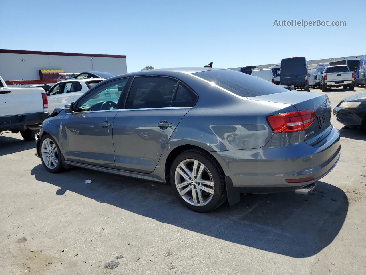 2015 Volkswagen Jetta Tdi Gray vin: 3VWLA7AJ7FM246038