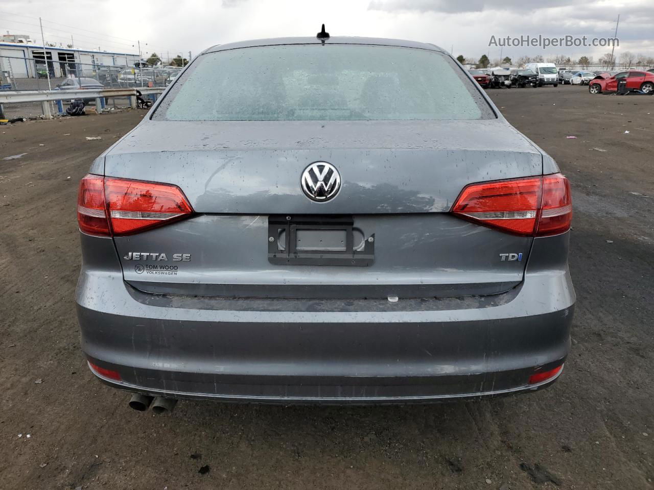 2015 Volkswagen Jetta Tdi Серый vin: 3VWLA7AJ7FM320722