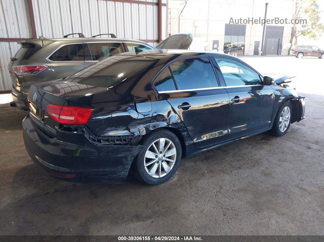 2015 Volkswagen Jetta 2.0l Tdi Se Black vin: 3VWLA7AJ7FM324673