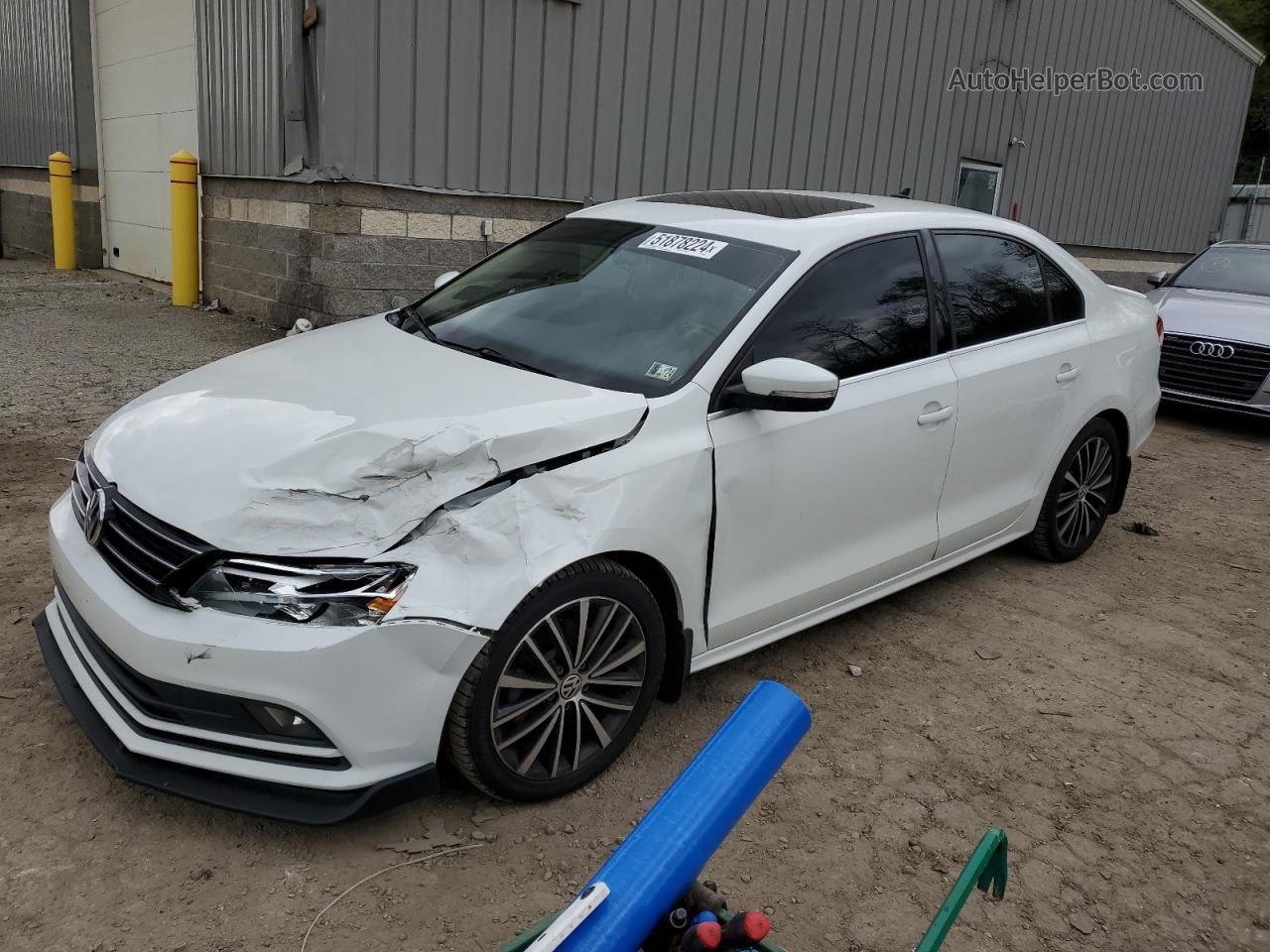 2015 Volkswagen Jetta Tdi White vin: 3VWLA7AJ8FM262278