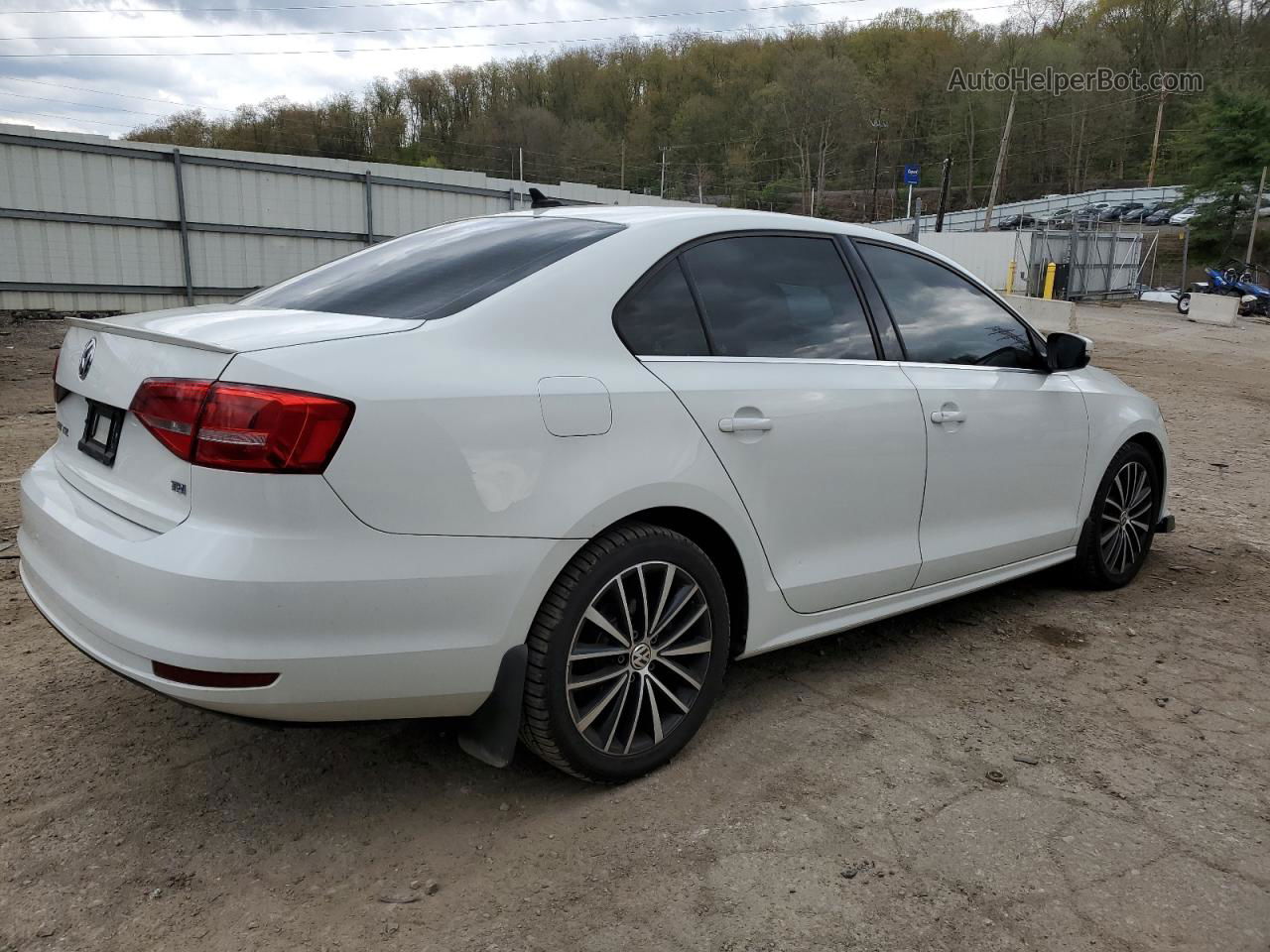 2015 Volkswagen Jetta Tdi White vin: 3VWLA7AJ8FM262278