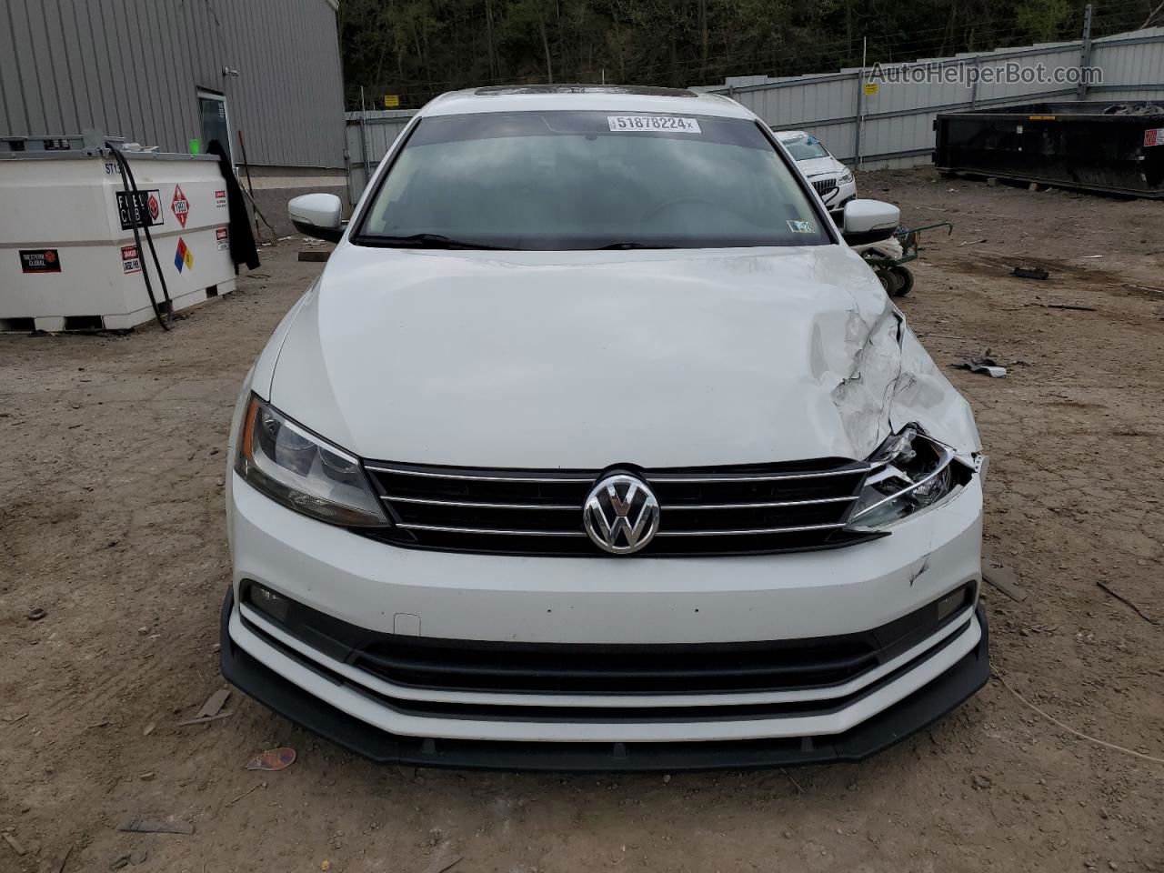 2015 Volkswagen Jetta Tdi White vin: 3VWLA7AJ8FM262278