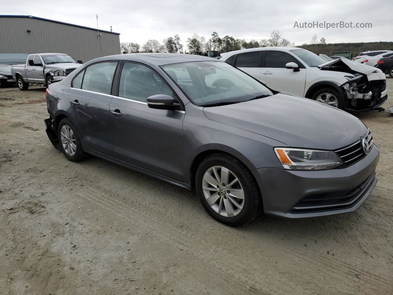 2015 Volkswagen Jetta Tdi Серый vin: 3VWLA7AJ8FM318140