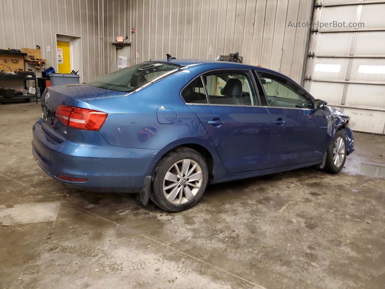 2015 Volkswagen Jetta Tdi Синий vin: 3VWLA7AJ9FM221271