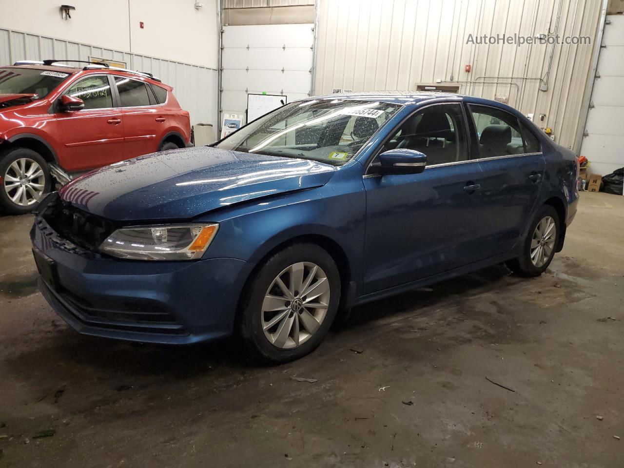 2015 Volkswagen Jetta Tdi Blue vin: 3VWLA7AJ9FM221271