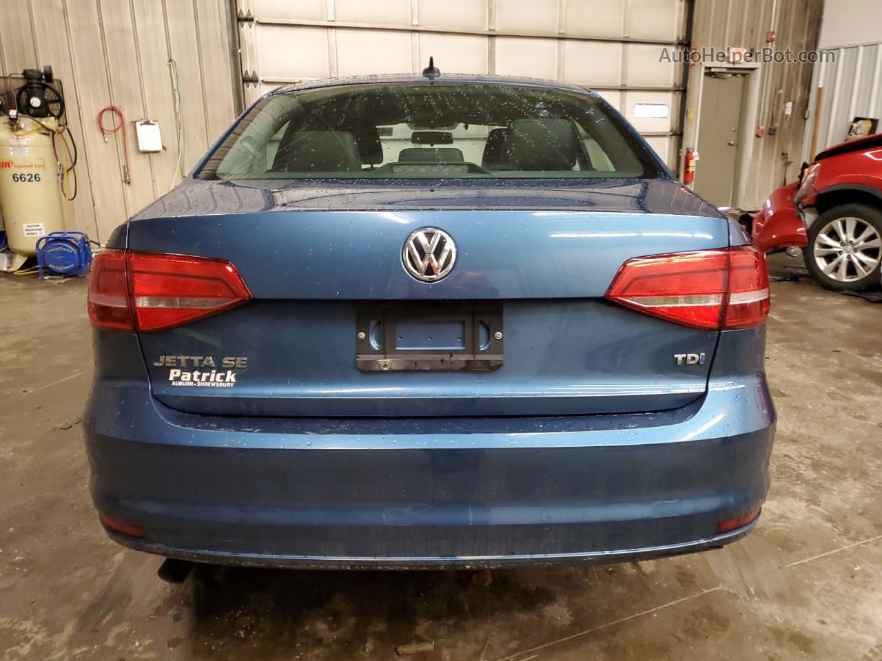 2015 Volkswagen Jetta Tdi Синий vin: 3VWLA7AJ9FM221271