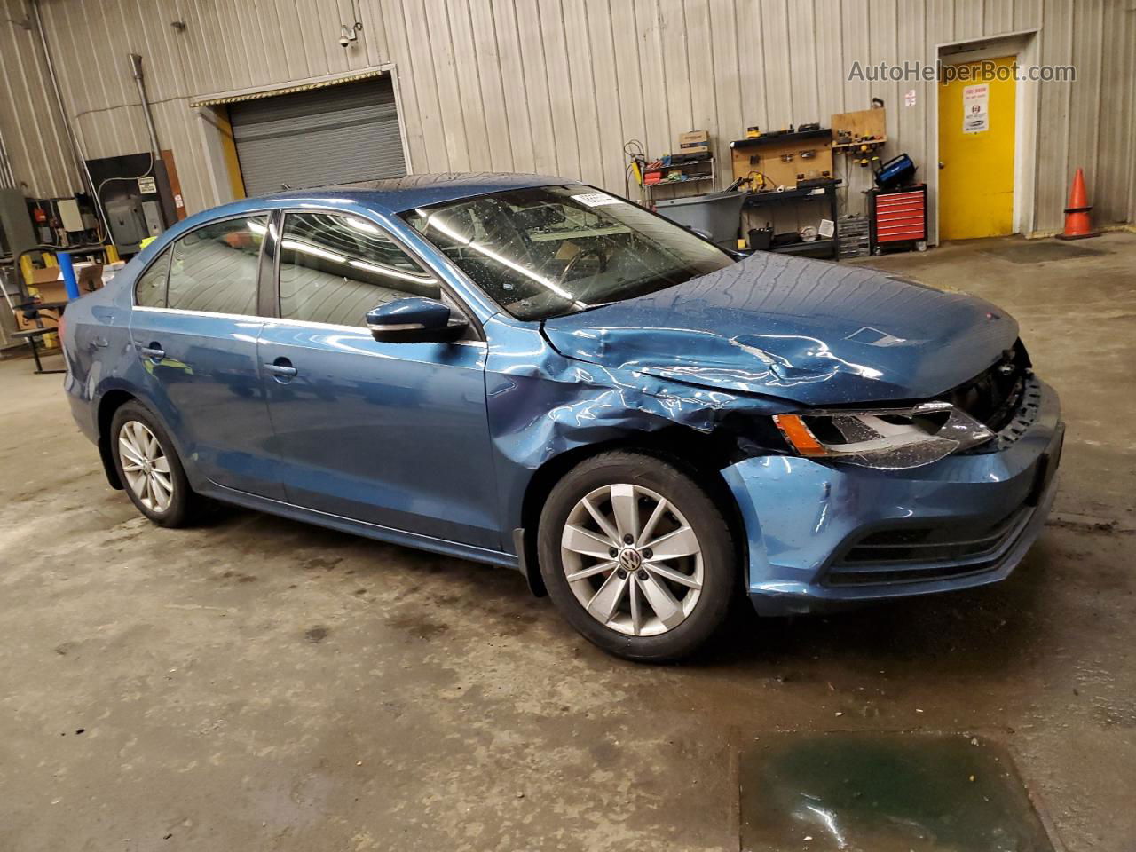 2015 Volkswagen Jetta Tdi Blue vin: 3VWLA7AJ9FM221271