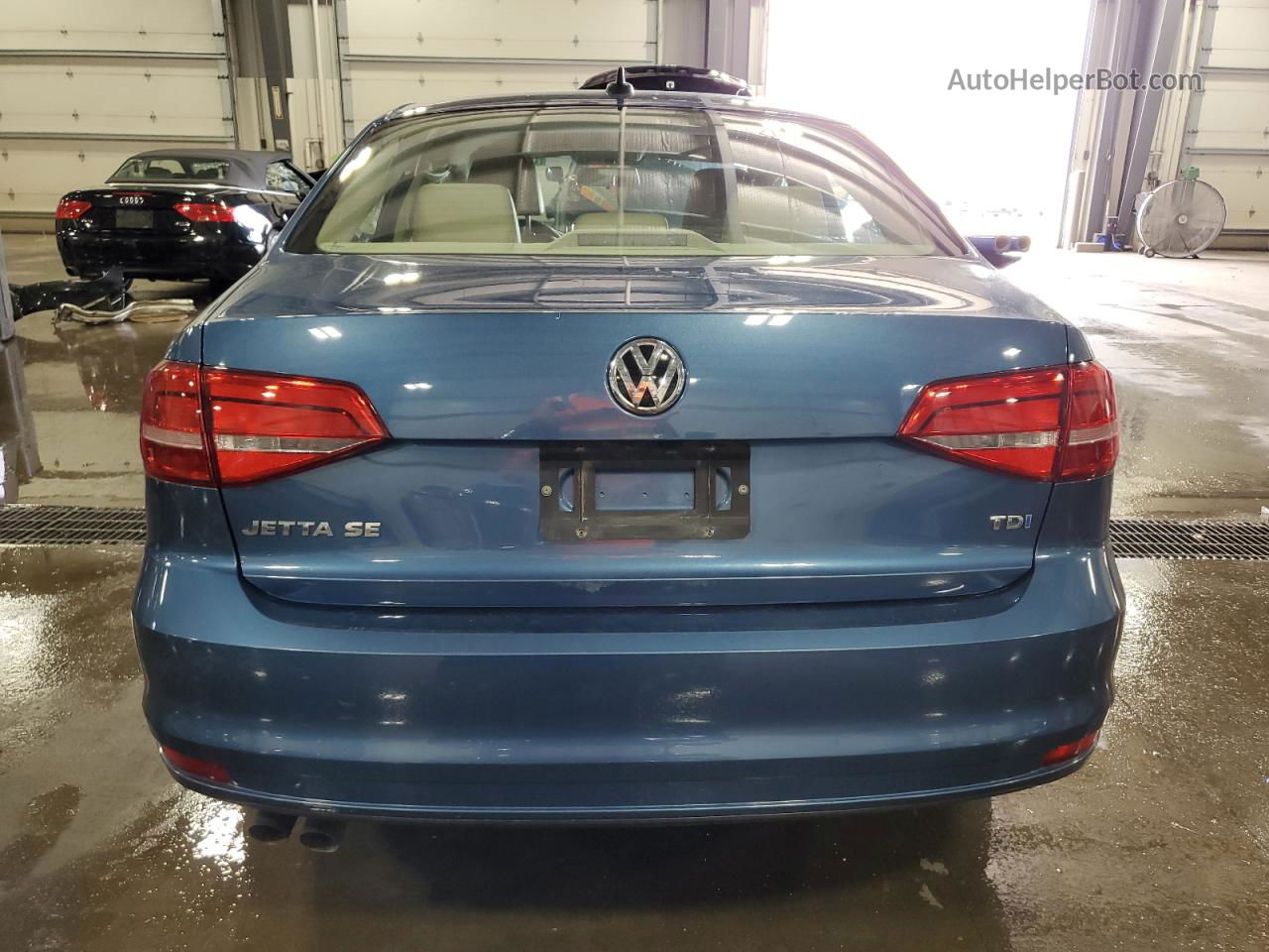 2015 Volkswagen Jetta Tdi Blue vin: 3VWLA7AJ9FM235137