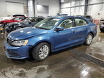 2015 Volkswagen Jetta Tdi Синий vin: 3VWLA7AJ9FM235137