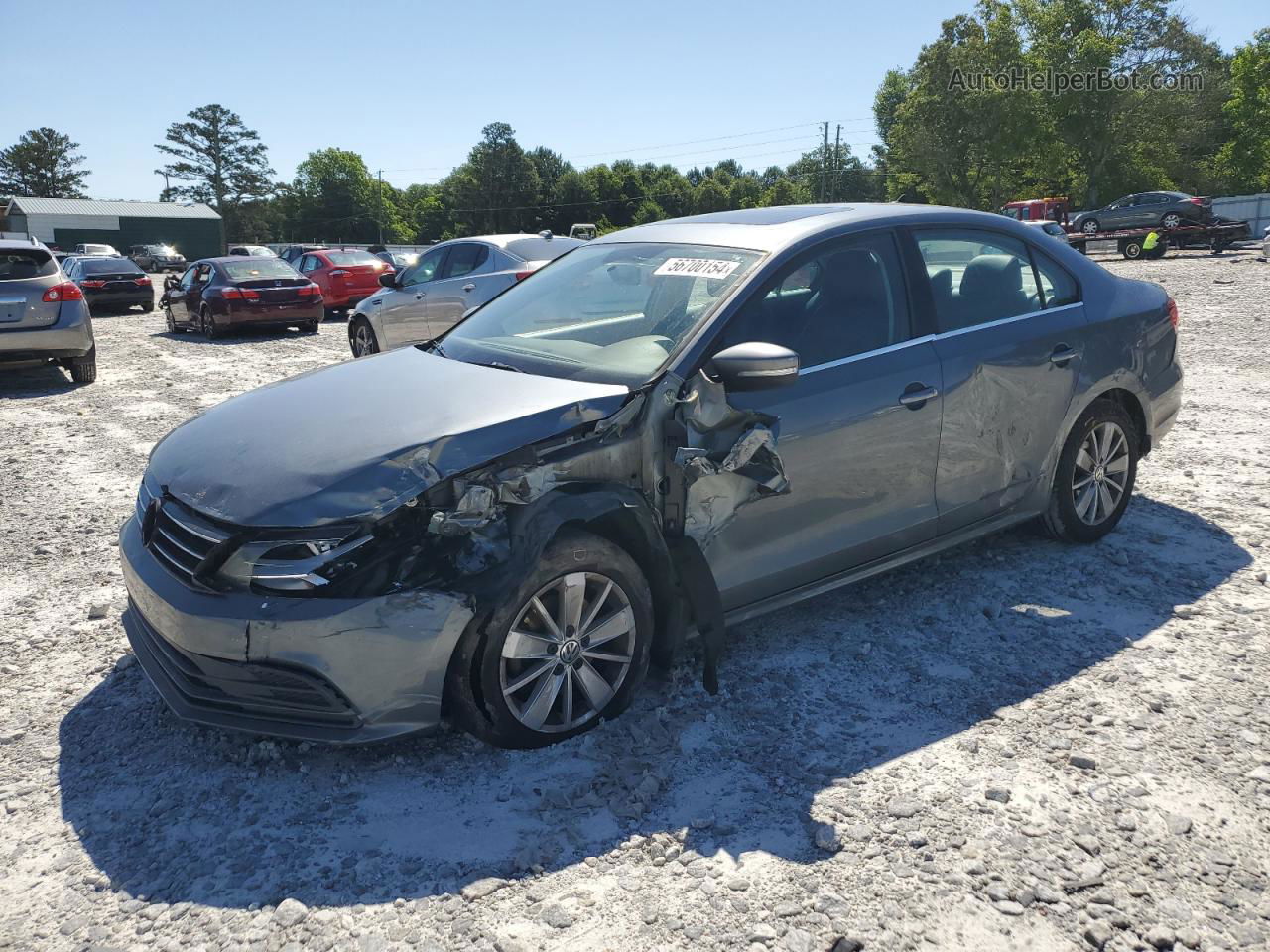 2015 Volkswagen Jetta Tdi Charcoal vin: 3VWLA7AJ9FM319278