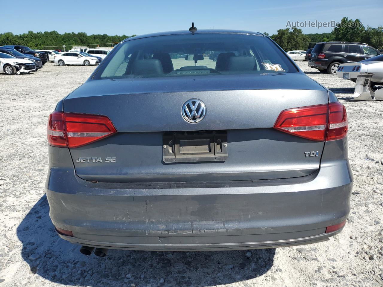 2015 Volkswagen Jetta Tdi Charcoal vin: 3VWLA7AJ9FM319278