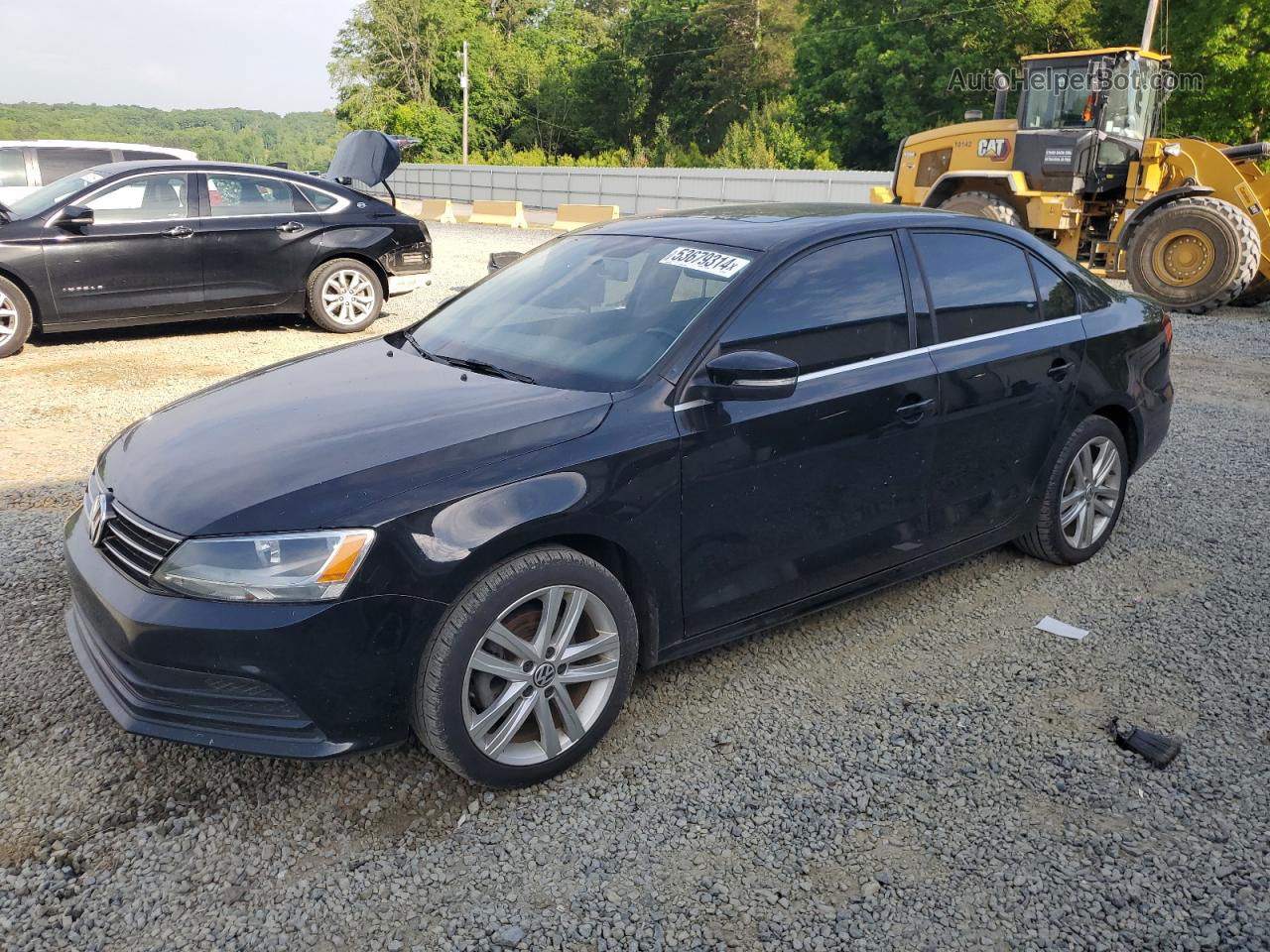 2015 Volkswagen Jetta Tdi Black vin: 3VWLA7AJXFM249578