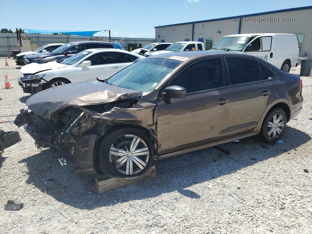 2015 Volkswagen Jetta Tdi Brown vin: 3VWLA7AJXFM339717