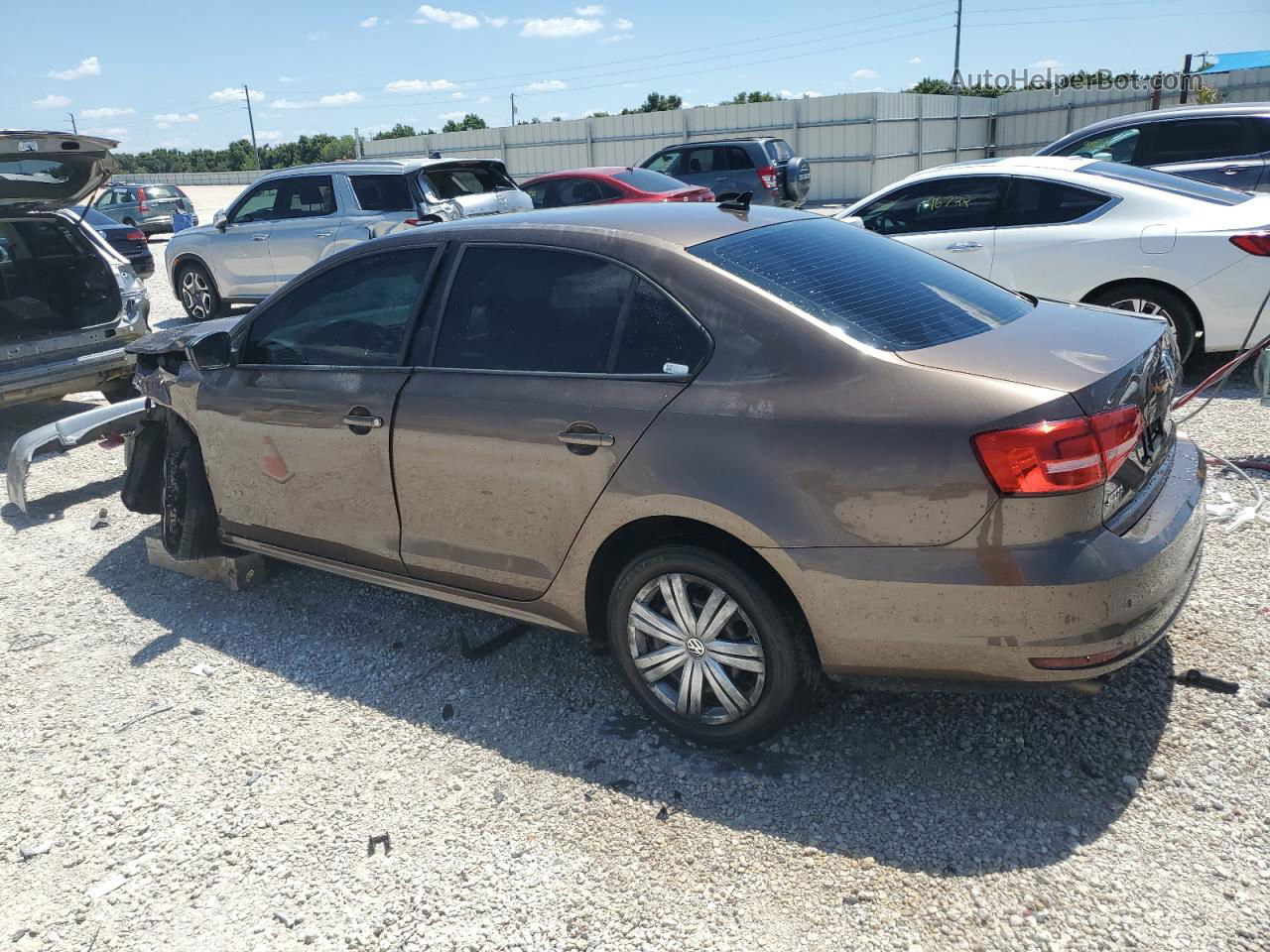 2015 Volkswagen Jetta Tdi Brown vin: 3VWLA7AJXFM339717