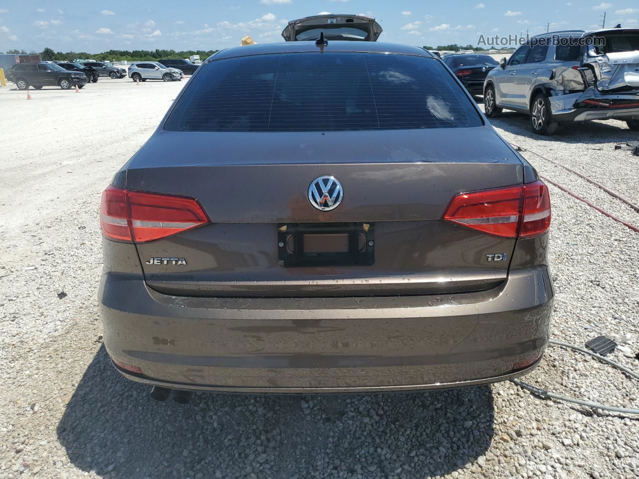 2015 Volkswagen Jetta Tdi Brown vin: 3VWLA7AJXFM339717