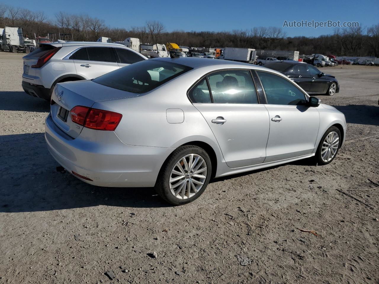 2011 Volkswagen Jetta Tdi Silver vin: 3VWLL7AJ0BM099694